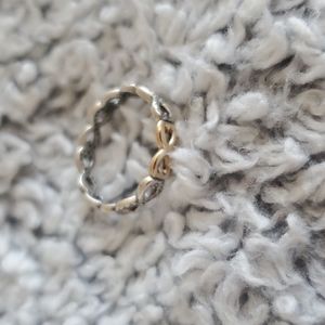 Pandora two tone 14k gold infinite love ring